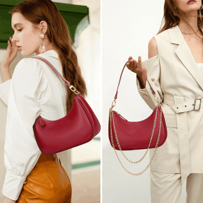 Shoulder Bag for Women Cute Hobo Purses and Handbags Retro Clutch Underarm Purse - Image 2