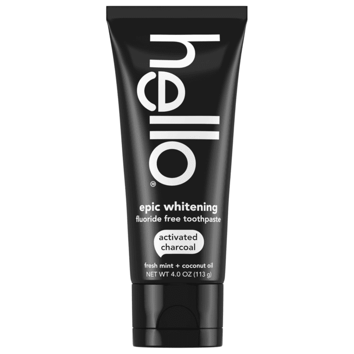 Epic Whitening Charcoal Fluoride Free Toothpaste, Activated Charcoal Toothpaste with Coconut Oil, Whitens Teeth Naturally, SLS Free, Fresh Mint, 4.0 Oz Tube - Image 5