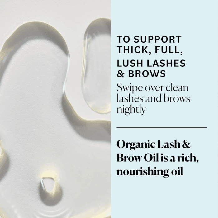 - Organic Lash & Brow Oil & Applicator - Eyelash Serum - Castor Oil Organic - Moringa, Amla, Vitamin E - Lashes, Eyebrows - Hair Oil - Self Care, Beauty - Gifts for Women - .4 Fl Oz, 12Ml - Image 3