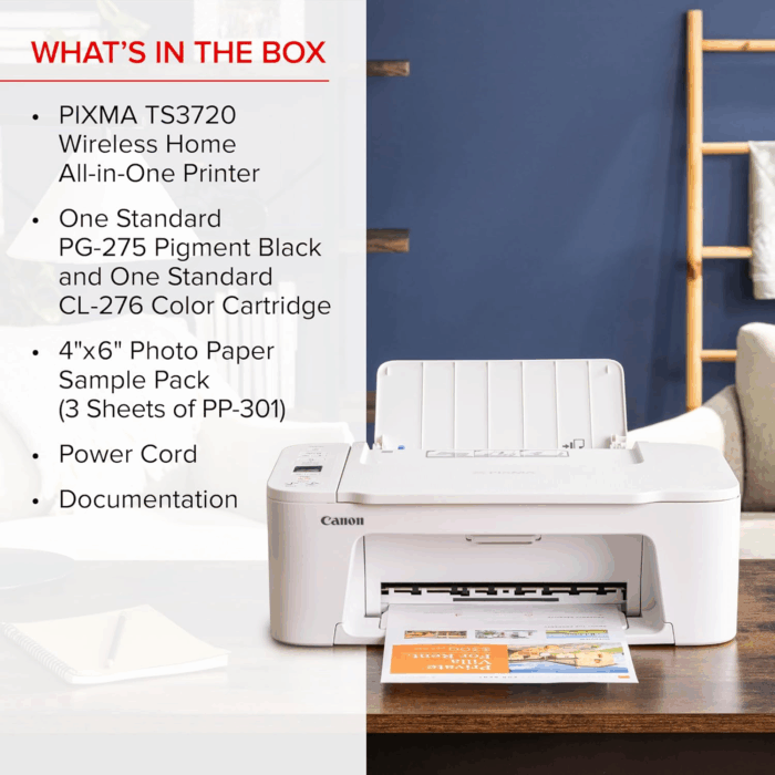 PIXMA TS3720 Wireless All-In-One Printer (6671C022) - Image 8