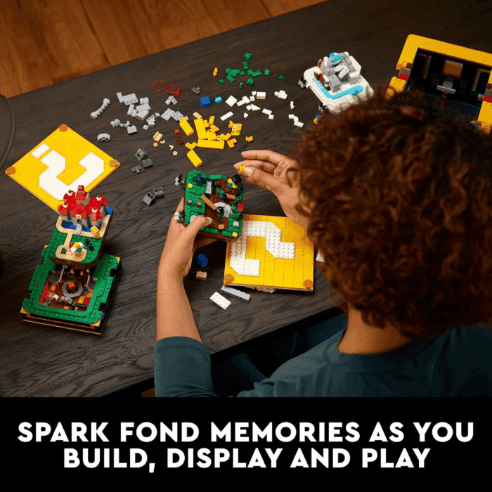 Super Mario 64 Question Mark Block 71395, 3D Model Set for Adults with 4 Microscale Game Levels: Peach’S Castle, Bob-Omb Battlefield, Cool Mountain and Lethal Lava Trouble - Image 6