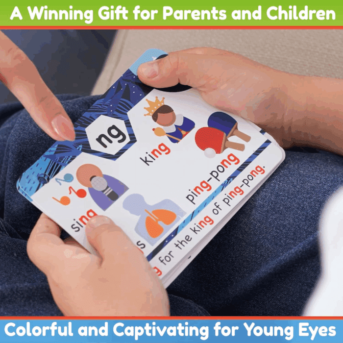 Phonics Flash Cards - Learn to Read in 20 Stages - Digraphs CVC Blends Long Vowel Sounds - Games for Kids Ages 4-8 Kindergarten First Second Grade Homeschool Educational Study Activity - Image 9