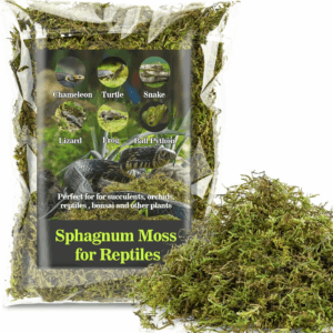 Sphagnum Moss for Reptiles - Terrarium Reptiles Moss Green Dried Peat Moss Habitat Bedding Moss for Snakes Turtle Frog Gecko and Other Reptiles Substrate (5, Ounces)