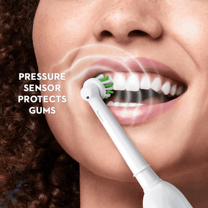 Pro 1000 Rechargeable Electric Toothbrush, White - Image 3