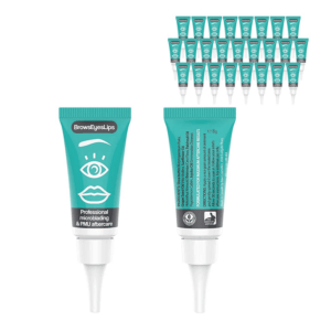 Microblading Aftercare - (Box of 25) for PMU and Tattoo Aftercare -  Ointment. Not Tested on Animals. Petroleum and Paraben Free