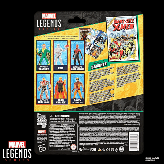 Legends Series Banshee, Giant-Size X-Men #1 (1975) Comics-Inspired Collectible 6-Inch Scale Action Figure with Character-Sized Comic Accessory - Image 12