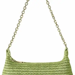Women'S Straw Woven Shoulder Bag Tote Handbag Summer Beach Purse