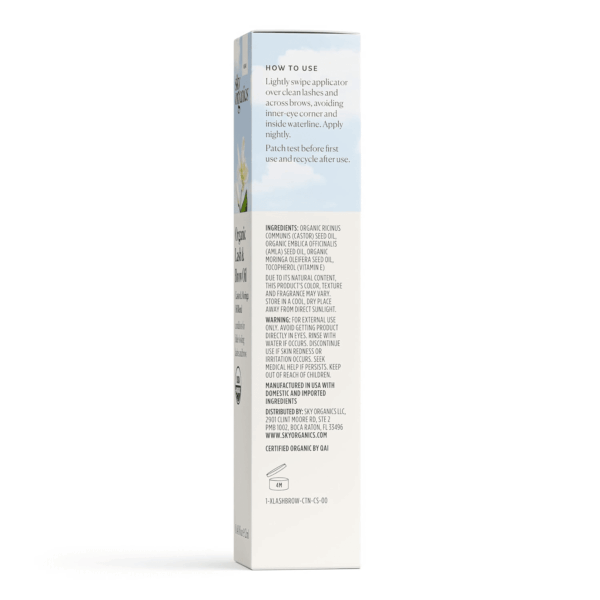 - Organic Lash & Brow Oil & Applicator - Eyelash Serum - Castor Oil Organic - Moringa, Amla, Vitamin E - Lashes, Eyebrows - Hair Oil - Self Care, Beauty - Gifts for Women - .4 Fl Oz, 12Ml - Image 7