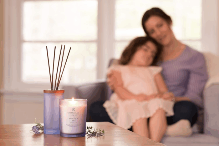 Scented Candle Peace + Tranquility (Cashmere Jasmine) 3-Wick Coffee Table Jar - Image 3