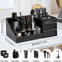 Cologne Organizer for Men Perfume Organizers Vanity Organizers Cologne Stands with Drawers Bathroom Stand and Storage Desk Display Dresser Organizer Countertop Makeup Organizers for Skincare Toiletry - Image 2