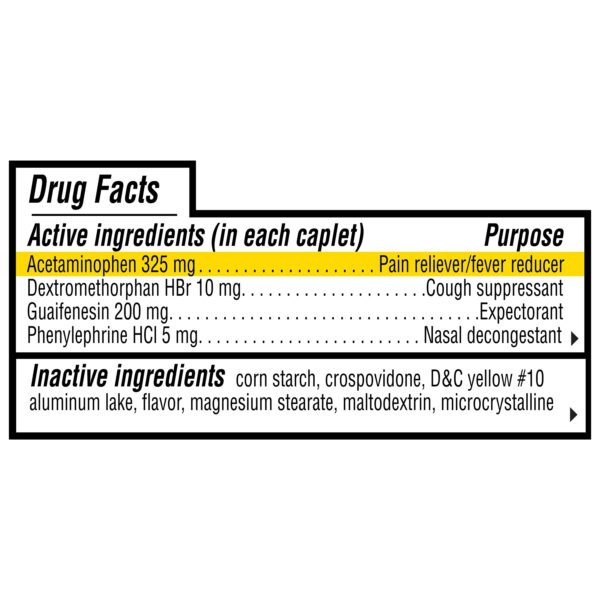 Severe Cold & Flu Caplets, 24 Count - Image 3