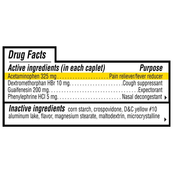 Severe Cold & Flu Caplets, 24 Count - Image 3