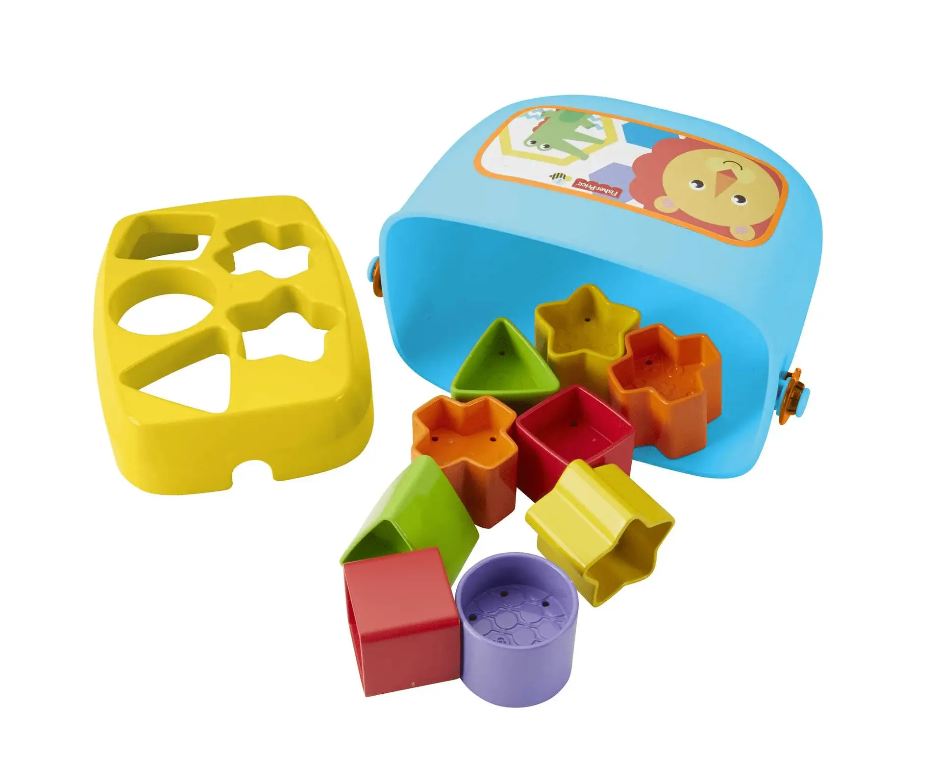 Baby’S First Blocks Shape Sorting Toy with Storage Bucket, 12 Pieces - Image 5