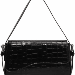 Shoulder Bag for Women Y2K Trendy Purse Vegan Leather Hobo Handbags Clutch Saddle Bag with 2 Removable Strap
