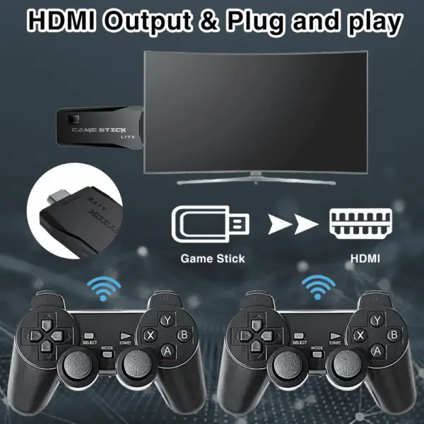 M8 2.4G Wireless Controllers External Game Stick 64G Built-In Storage for TV - Image 9