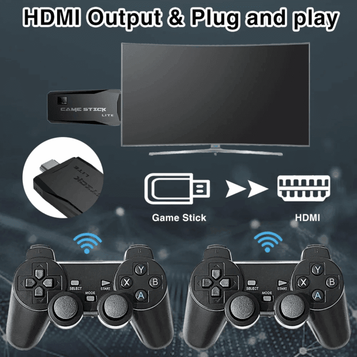 M8 2.4G Wireless Controllers External Game Stick 64G Built-In Storage for TV - Image 9