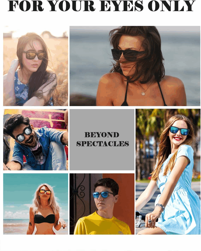Sunglasses Men Polarized Sun Glasses for Mens Womens Classic Matte Black Frame UV Protection 3Pack - Image 7