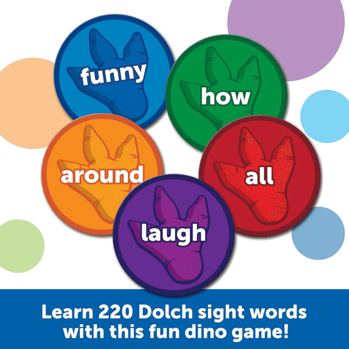 Sight Word Stomp!, Educational Indoor Games, Preschool Alphabet ,Toddler Brain Toys, Toddler Preschool Learning, 114 Pieces, Age 5+ - Image 2