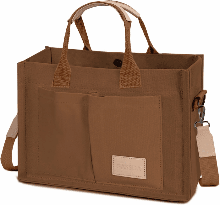 Tote Bags for Women Canvas Tote Purse Crossbody Bags with Pockets Top Handle Shoulder Handbags Satchel Bags for Women