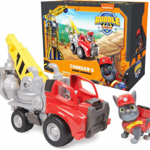 , Charger’S Crane Grabber Toy Truck with Movable Parts and a Collectible Action Figure, Kids Toys for Ages 3 and Up