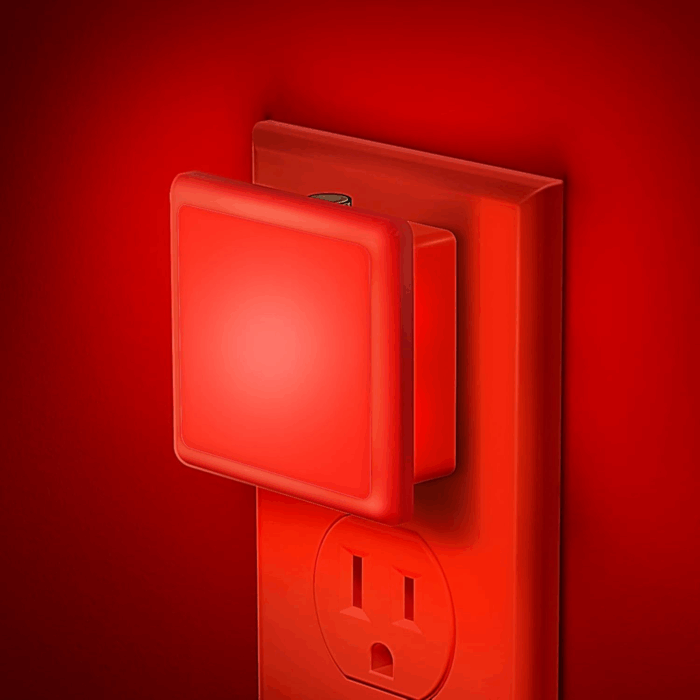 Red Night Light, Red Nightlight[2 Pack],0.3W LED Night Light with Auto Light Sensor,Night Lamp Plug into Wall for Bedroom,Corridor,Hallway,Non-Dimmable