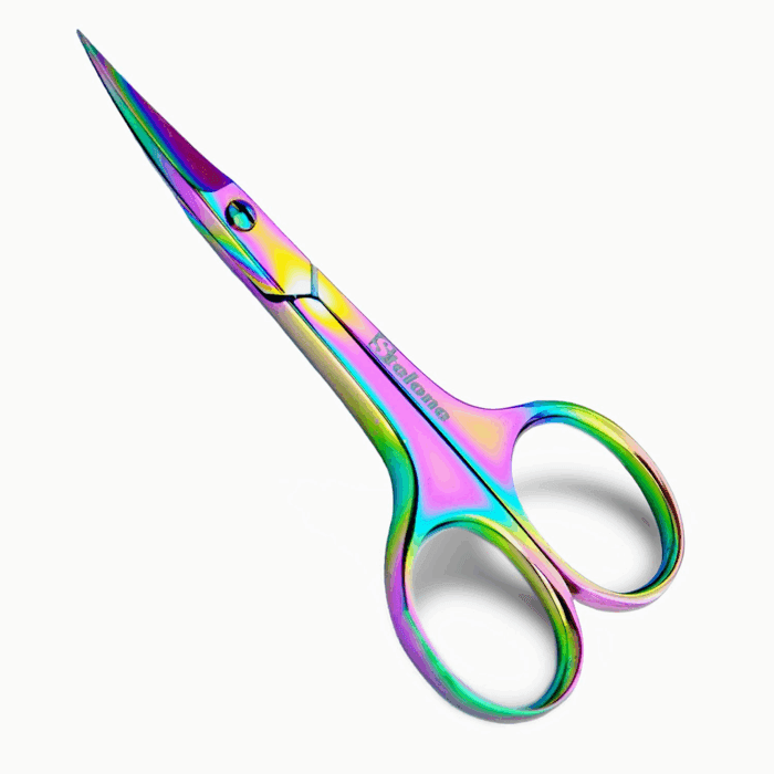 Professional Grooming Scissors Eyebrow Scissors Small Curved Stainless Steel Manicure & Beauty Scissor for Women