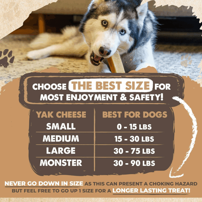 Yak Cheese Dog Chews - All-Natural Treats for Dogs - High Protein Treat with 68 Grams of Protein per Chew - Delicious and Long Lasting - Odor Free with Limited Ingredients - (Large, 4 Pack) - Image 3
