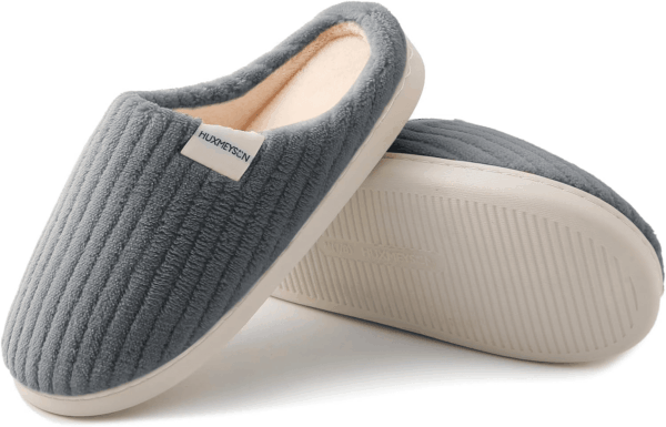 Slippers for Women, Warm Memory Foam Comfy House Slippers with Anti-Skid Rubber Sole for Indoor and Outdoor - Image 2