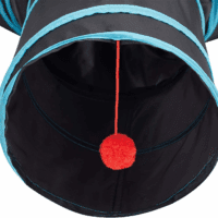 Pet Cat Tunnel Tube Cat Toys 3 Way Collapsible, Tunnels for Indoor Cats，Kitty Bored Peek Hole Toy Ball Cat, Puppy, Kitty, Kitten, Rabbit - Image 5