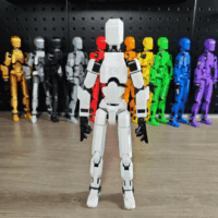 5PCS Assembly Completed T13 Action Figure 3D Printed Multi-Jointed Movable,Lucky 13 Action Figures,Multi-Articular Action Figures,Desktop Decorations,Creative Gifts (5 Colors) - Image 9