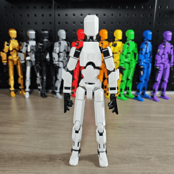 5PCS Assembly Completed T13 Action Figure 3D Printed Multi-Jointed Movable,Lucky 13 Action Figures,Multi-Articular Action Figures,Desktop Decorations,Creative Gifts (5 Colors) - Image 9
