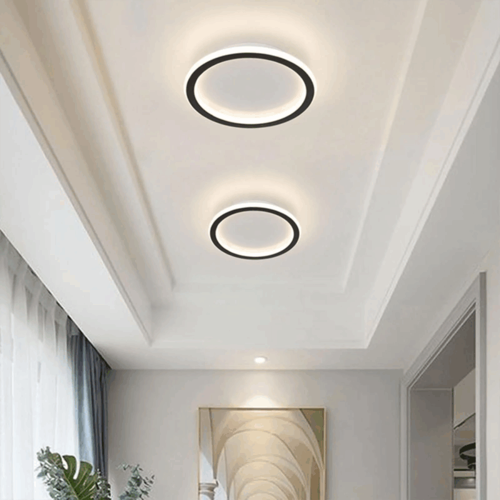 Modern Led Ceiling Light round Ceiling Lamp Acrylic Flush Mount Ceiling Lamp Fixture for Bedroom Kitchen Hallway Entry, Warm White - Image 6