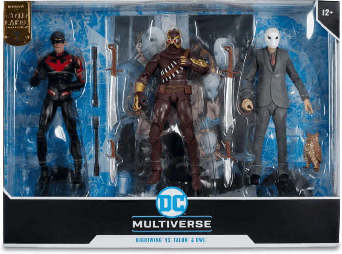 - DC Multiverse Nightwing Vs Talon & Owl 7In Figure 3Pk Gold Label - Image 9