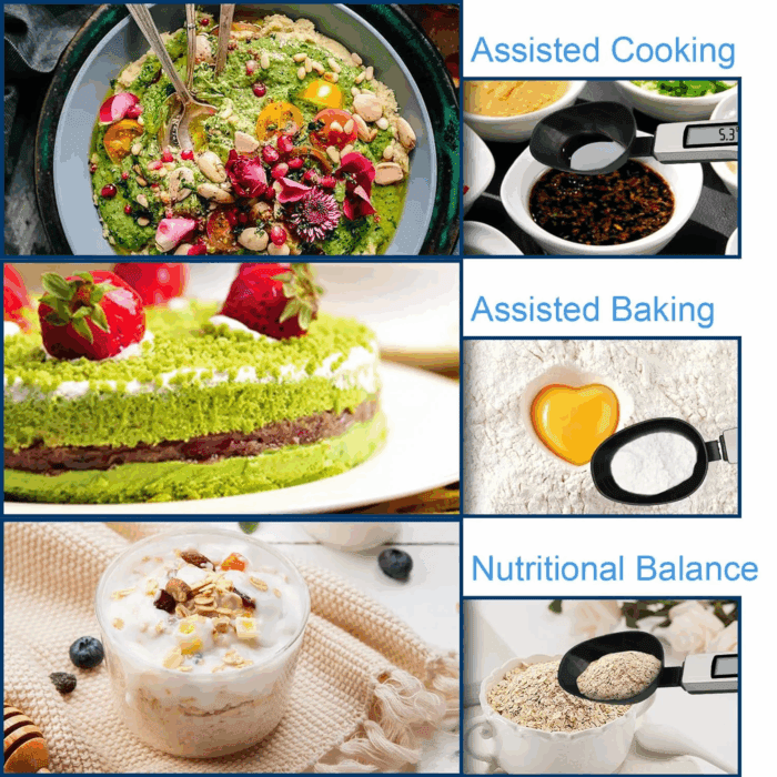 Kitchen Spoon Scale Digital Food Scale Weighing Tools Household LCD Display,500G/0.1G ,Support Unit G/Oz/Gn/Ct - Image 7