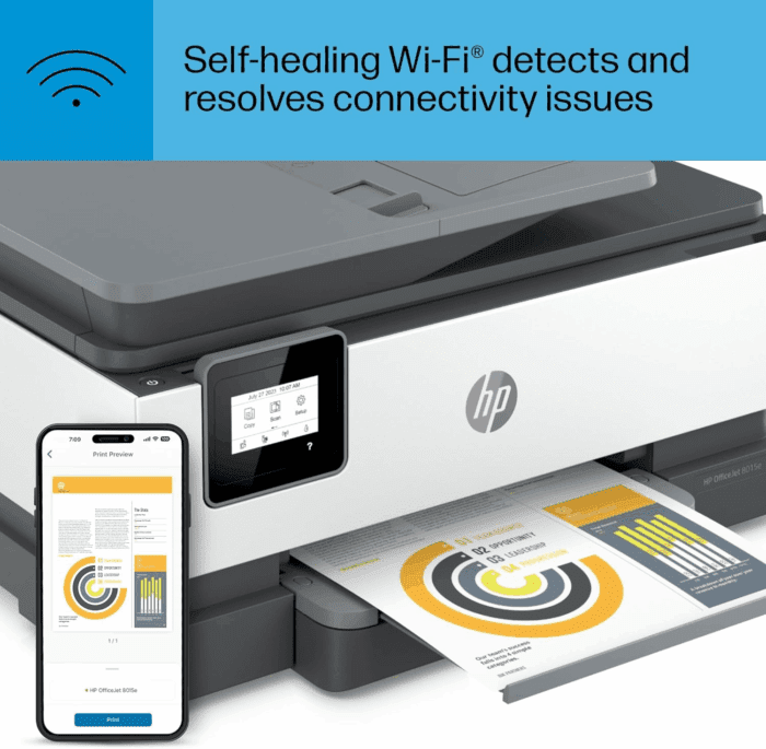 Officejet 8015E Wireless Color All-In-One Printer, 6 Months of Instant Ink Included - Image 11