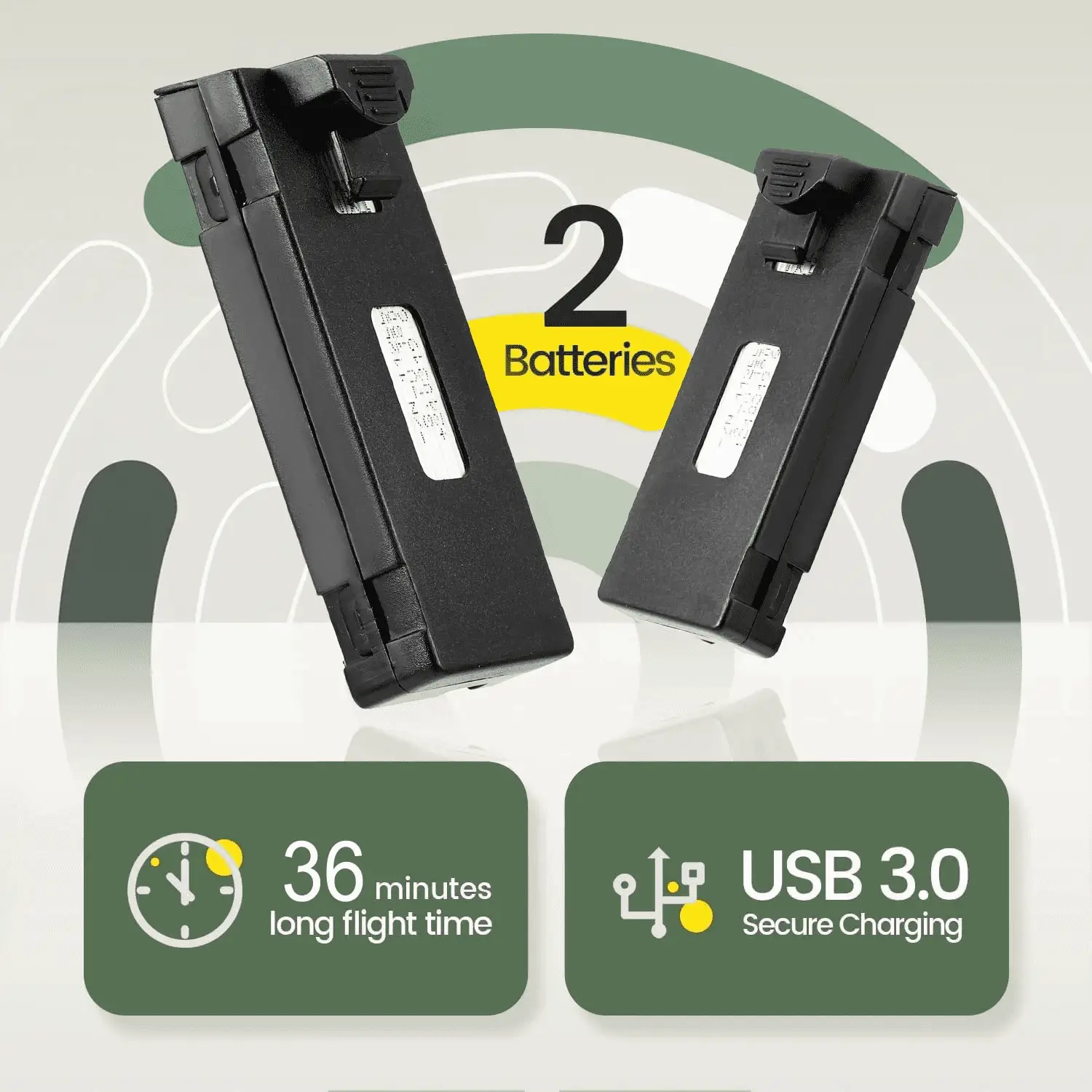 S1S Drone with 4K Camera for Adults Kids, WIFI FPV Live Video Foldable RC Quadcopter with Auto Return, Altitude Hold, Headless Mode, Brushless Motor, 2 Batteries - Image 3