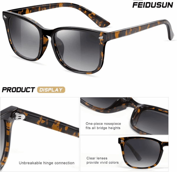 Polarized Sunglasses for Women and Men Classic Trendy Sun Glasses with UV Protection - Image 3