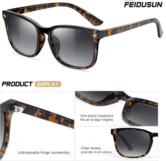 Polarized Sunglasses for Women and Men Classic Trendy Sun Glasses with UV Protection - Image 3