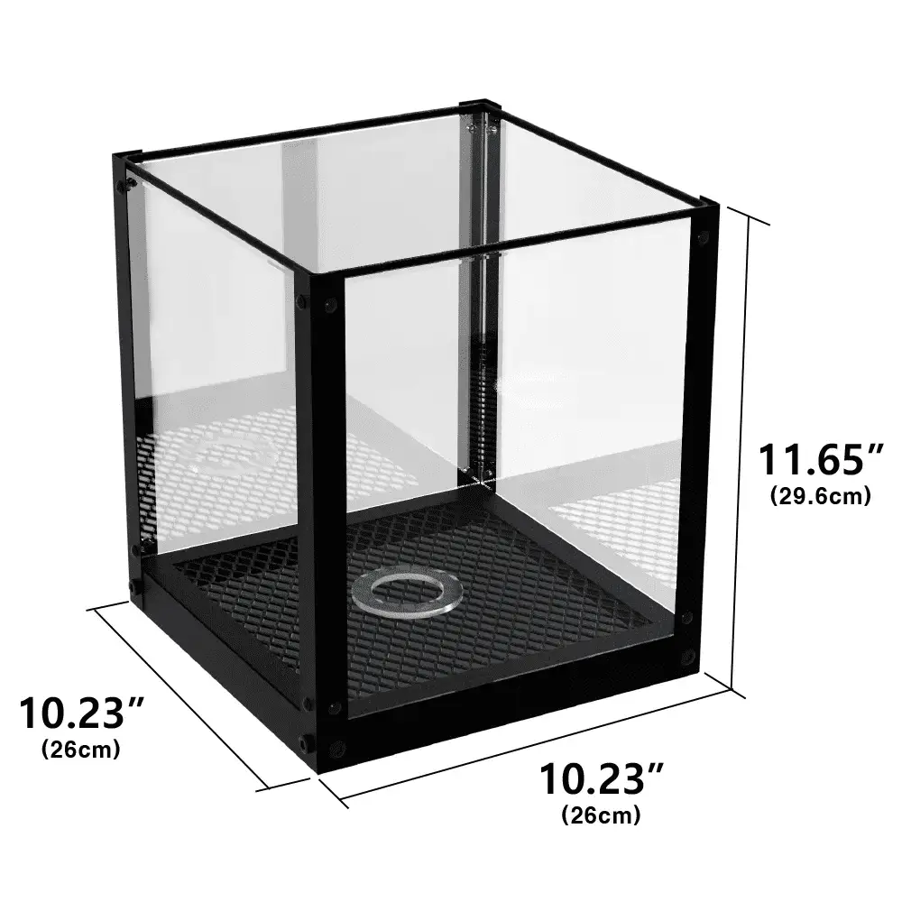 J JACKCUBE DESIGN Acrylic Basketball Display Case, Clear Display Box Showcase Holder with Metal Mesh Base for Autograph Football, Socerball, Volleyball Memorabilia Collectibles - MK633A - Image 7