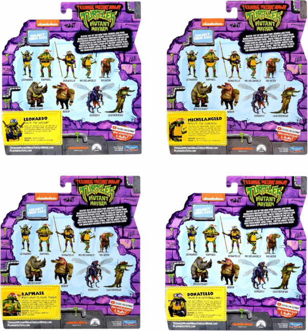 : Mutant Mayhem Basic Figure Turtle 4-Pack Bundle by - Image 4