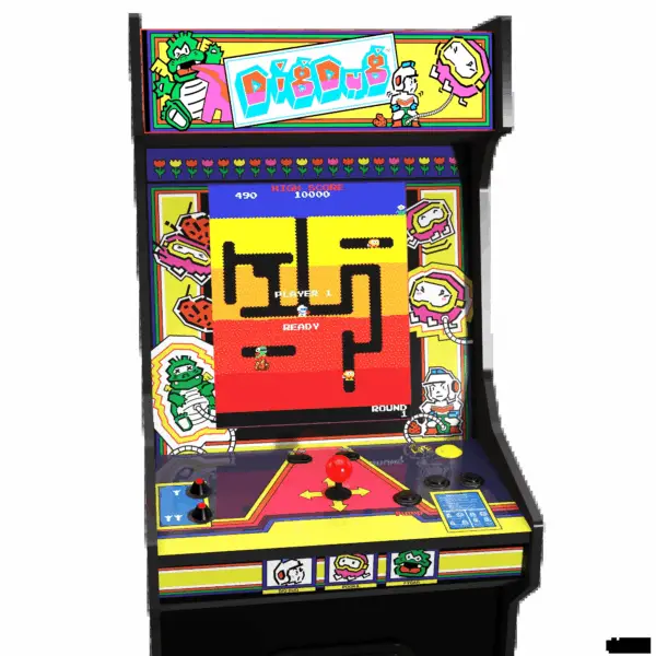 Dig Dug Bandai Namco Legacy Edition Arcade with Riser and Light-Up Marquee - Image 3