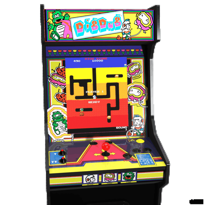 Dig Dug Bandai Namco Legacy Edition Arcade with Riser and Light-Up Marquee - Image 3