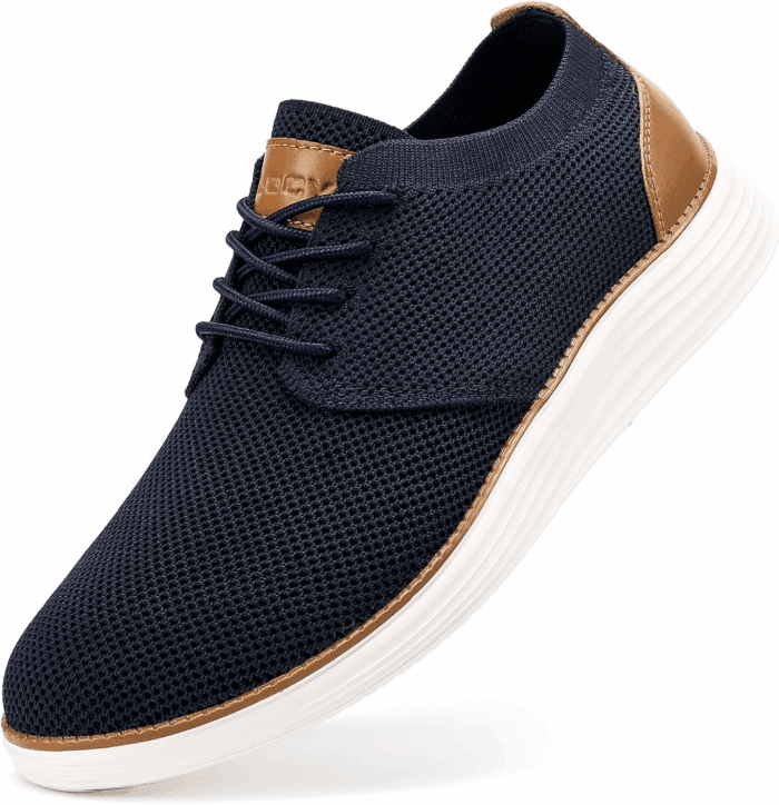 Men'S Fashion Dress Sneakers Casual Walking Shoes Business Oxfords Comfortable Breathable Lightweight Tennis