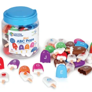 Mini ABC Pops, Vocabulary Words, Alphabet, Fine Motor Skills Toys, Toddler Learning Toys, Preschool Learning Activities, Kids Easter Gifts, Ages 3+,52 Pieces