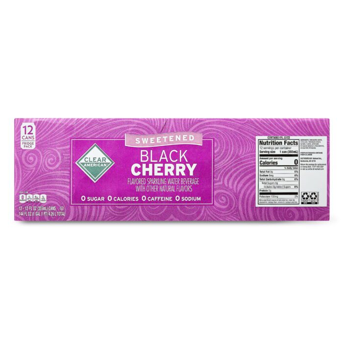 Black Cherry Sparkling Water, 12 Fl Oz, 12 Count - Image 7