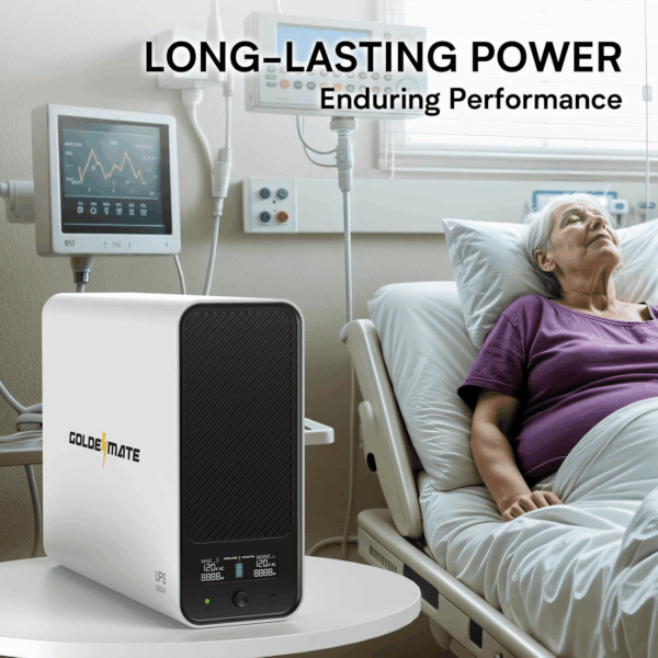 1000VA/800W Lithium UPS Battery Backup and Surge Protector, Backup Battery Power Supply with Lifepo4 Batteries(230.4 Wh), Sinewave UPS System, 10 Years Lifespan, 8 Outlets, LCD Display - Image 8