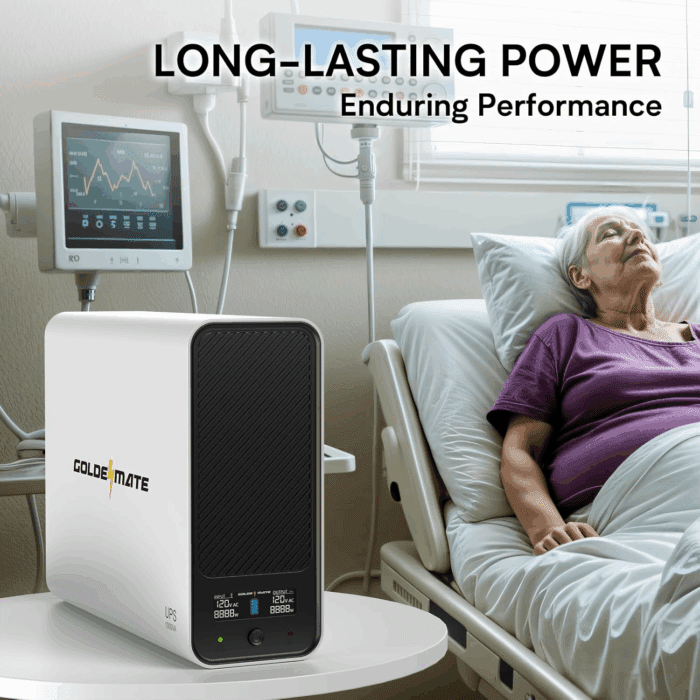 1000VA/800W Lithium UPS Battery Backup and Surge Protector, Backup Battery Power Supply with Lifepo4 Batteries(230.4 Wh), Sinewave UPS System, 10 Years Lifespan, 8 Outlets, LCD Display - Image 8
