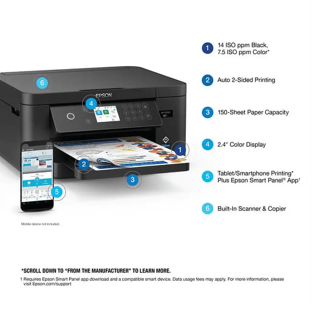 Expression Home XP-5200 Wireless Color All-In-One Printer - Image 4