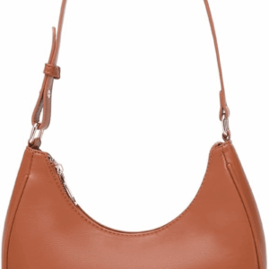 Crescent Shoulder Bags for Women Cute Hobo Tote Handbag under the Arm Purses Mini Clutch Purse with Zipper Closure