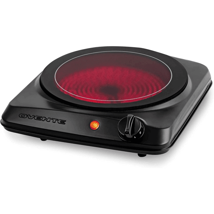 Countertop Infrared Double Burner, 1700W Electric Hot Plate and Portable Stove, Black BGI102B - Image 9